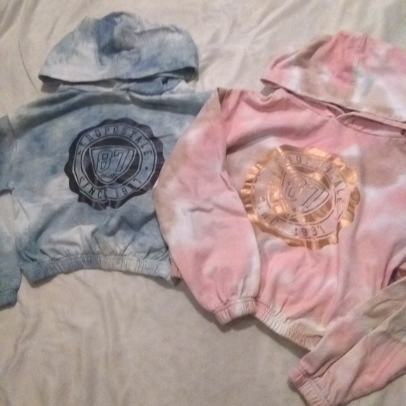 Aeropostale 2 Girls Cropped Hoodies - Picture 2 of 11
